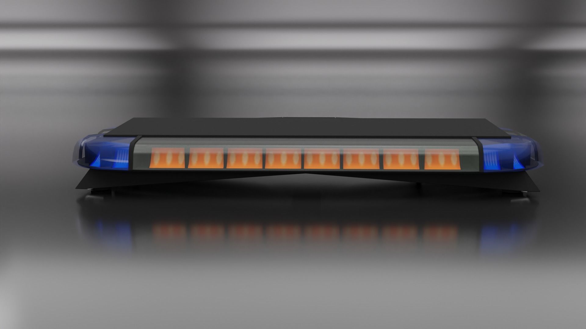 Federal Signal Trafic Storm with camera Lightbar Low-poly 3D model_3