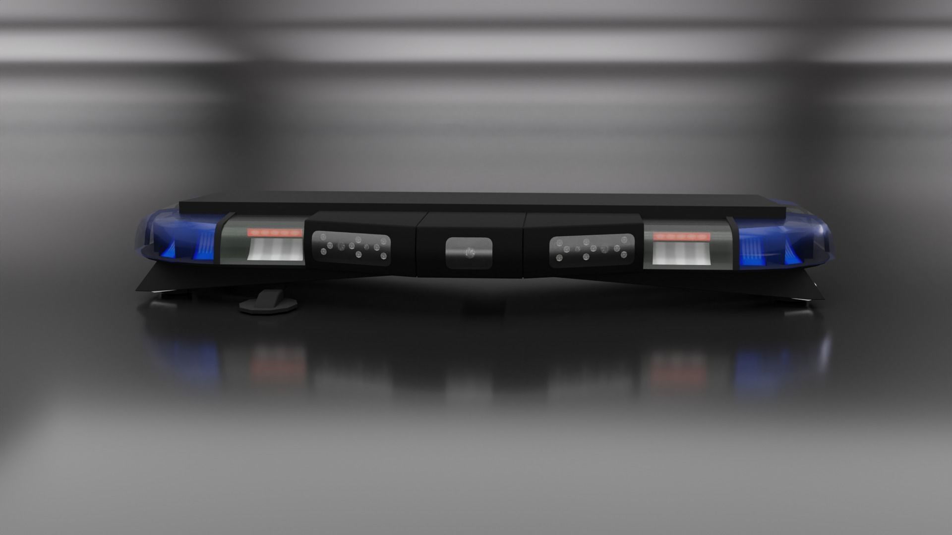 Federal Signal Trafic Storm with camera Lightbar Low-poly 3D model_1