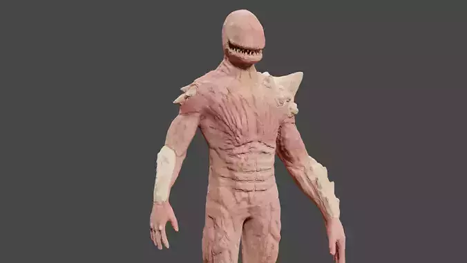 Fleshy Monster Low-poly 3D model