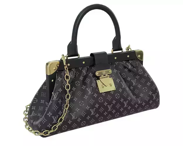 Louis Vuitton Monogram Clutch Black