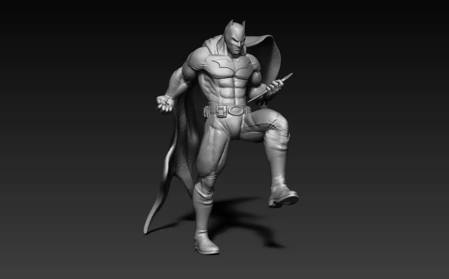 Batman statue 3D print model_0