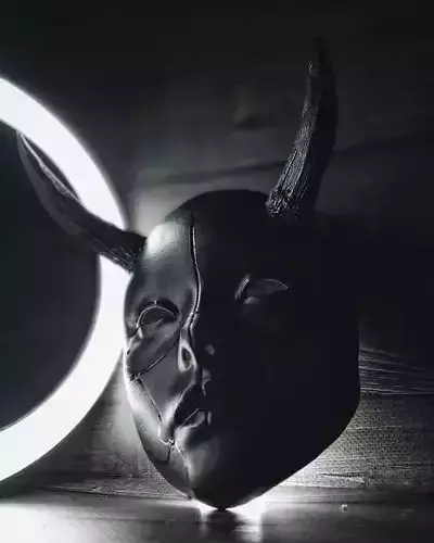 ONI MASK HANNYA GEISHA ANDROIDE  3D print model