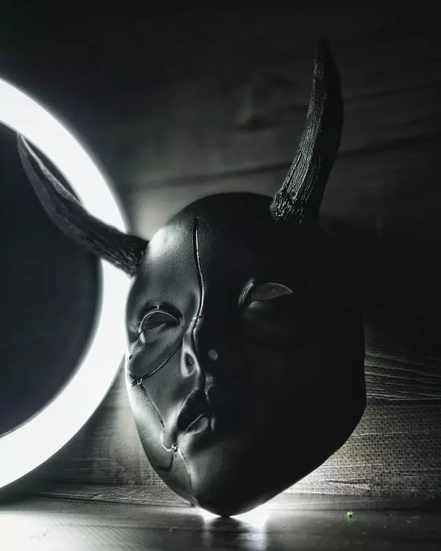 ONI MASK HANNYA GEISHA ANDROIDE  3D print model_0