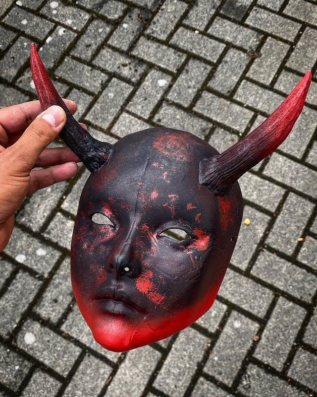 ONI MASK HANNYA GEISHA ANDROIDE  3D print model_2
