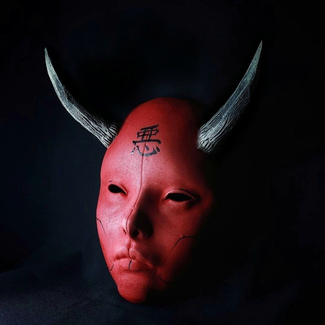 ONI MASK HANNYA GEISHA ANDROIDE  3D print model_1