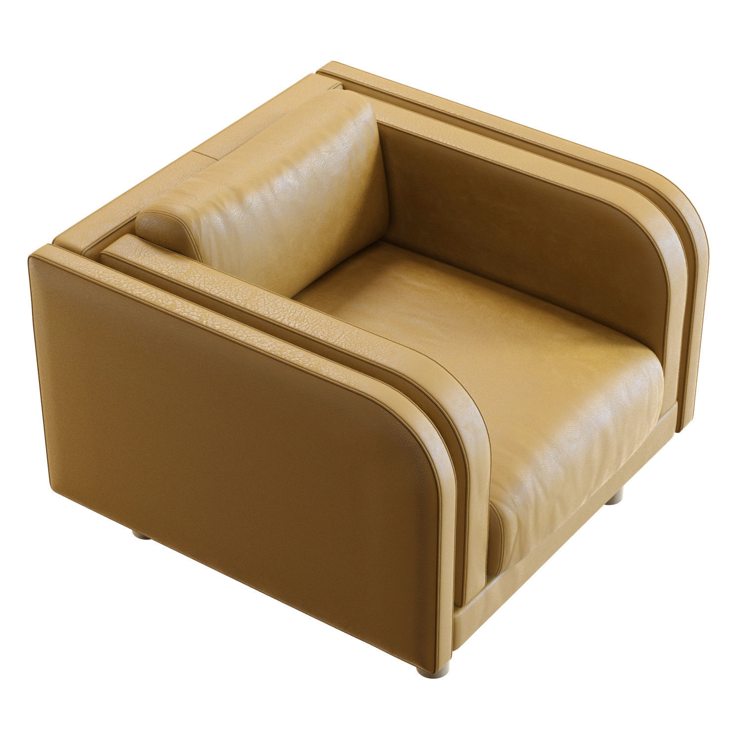 Crate and Barrel Pershing Armchair 3D model_1