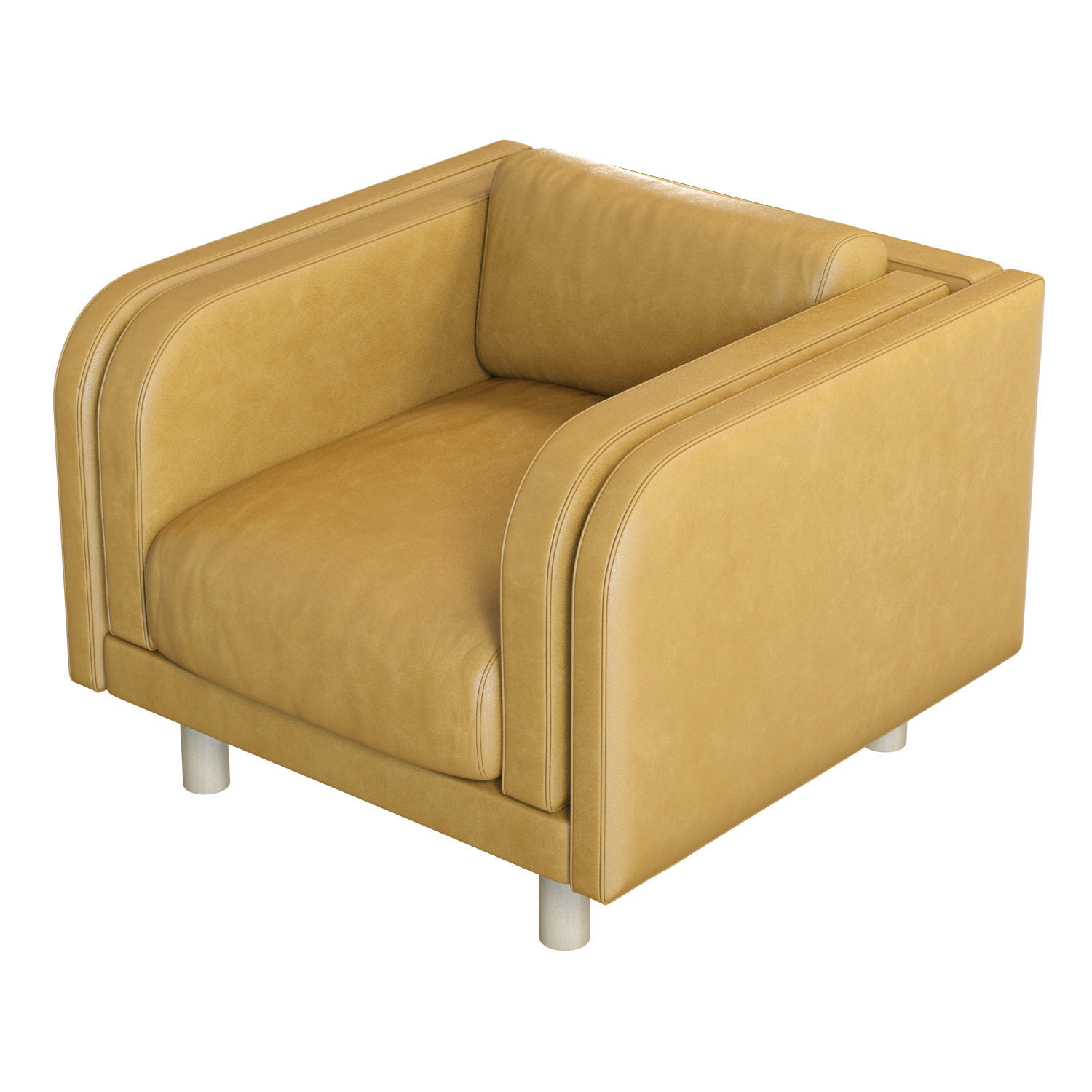 Crate and Barrel Pershing Armchair 3D model_3