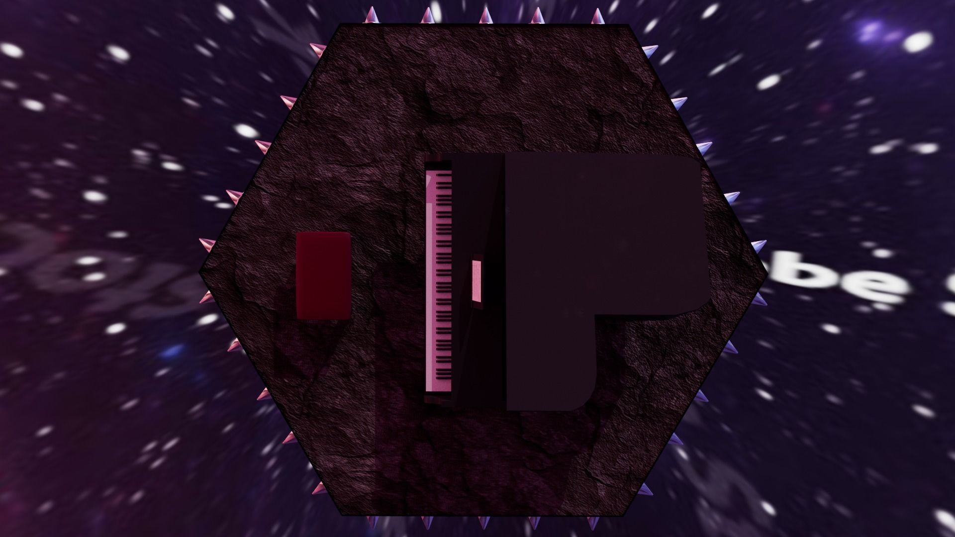Piano Low-poly 3D model_13