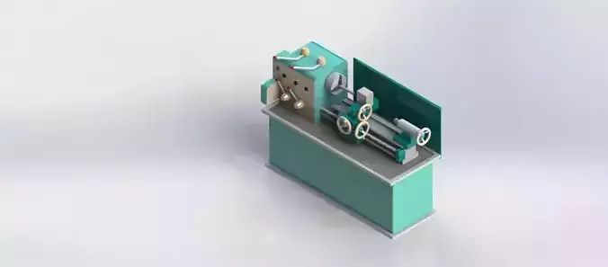 Lathe Machine 3D model