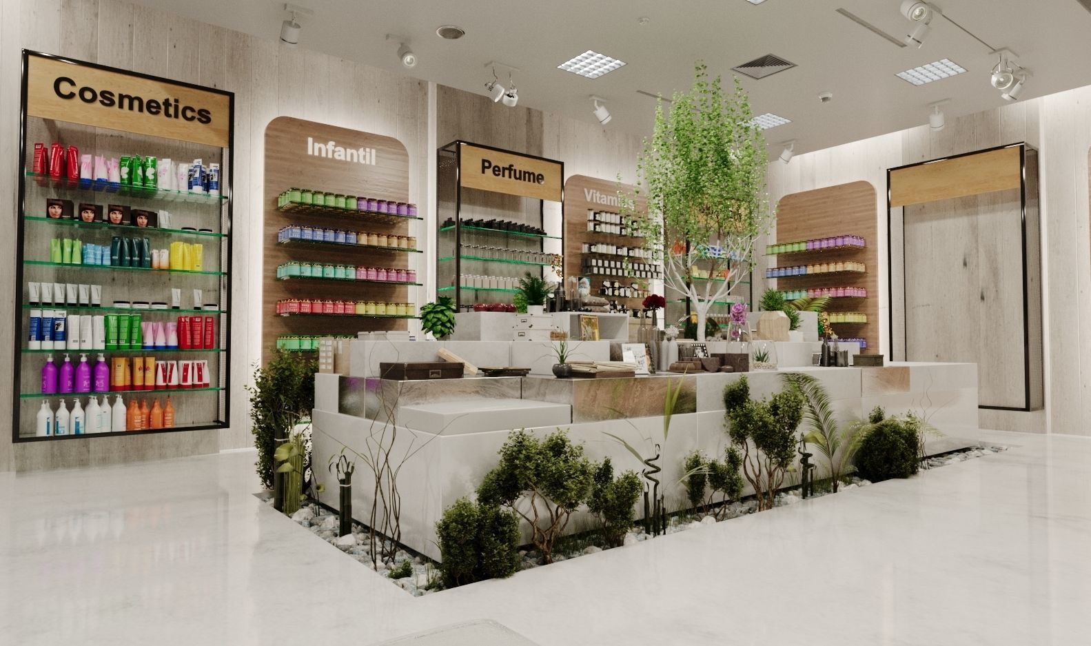 Pharmacy - Corona Render 3D model_1