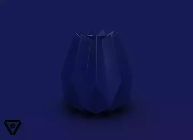 90 Facet Origami Geometric Planter Pot  V25  Kushina