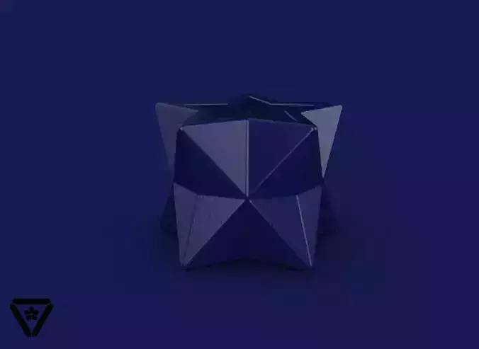 98 Pentagon Star Origami Geometric Planter Pot  V2  Himiko