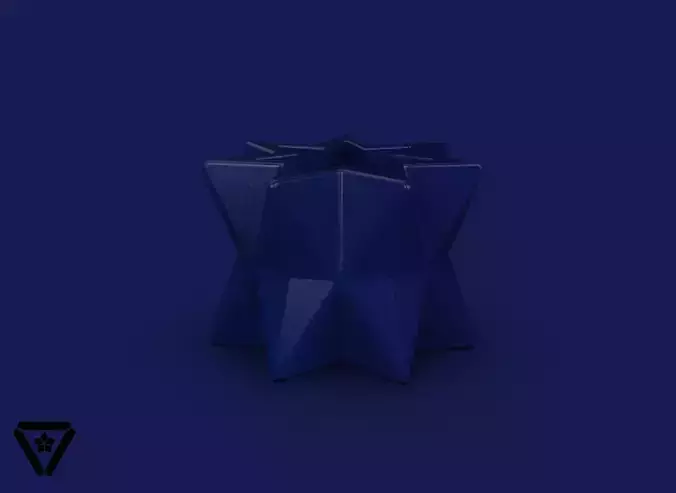 100 Heptagon Origami Geometric Planter Pot  V2  Airi