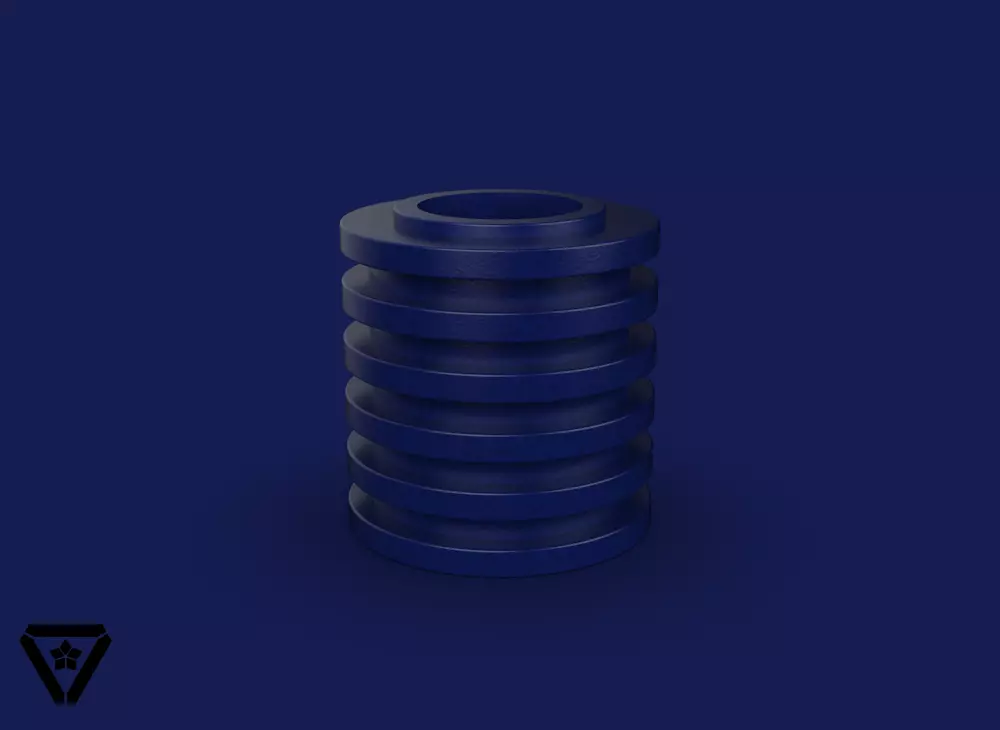 107 Cylinder Geometric Bonsai Pot  V16  Yukio 3D print model_0