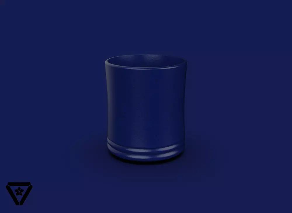 110 Cylinder Pottery Bonsai Pot  V19  Akiko 3D print model_0