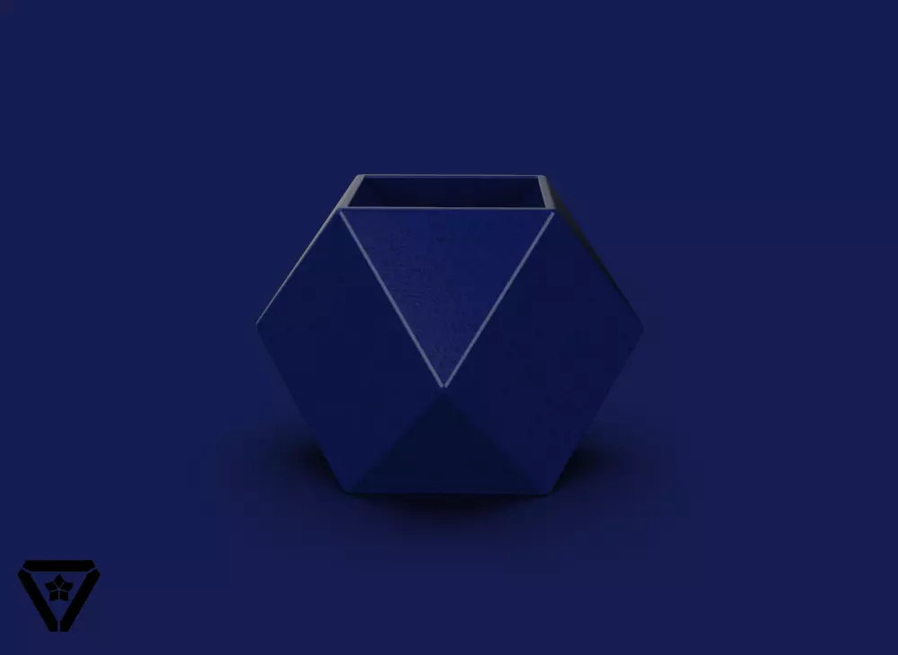 118 Cube Platonic Solid Planter Vase V11 Kaori 3D print model
