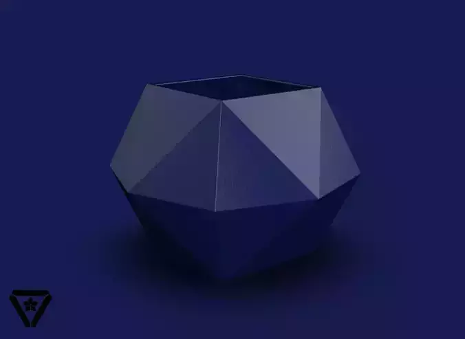 119 Cube Platonic Solid Planter Vase  V12  Ayumi
