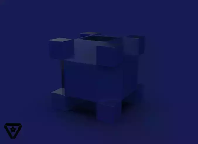 120 Cube Platonic Solid Variants Bonsai Vase  V13  Chika