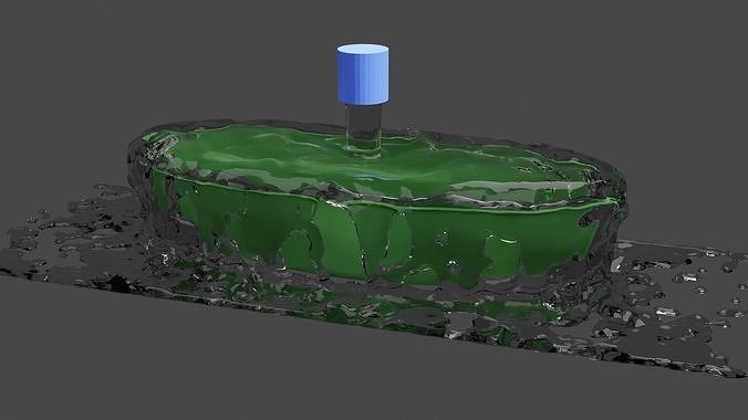 waterfall in bathtub Free low-poly 3D model