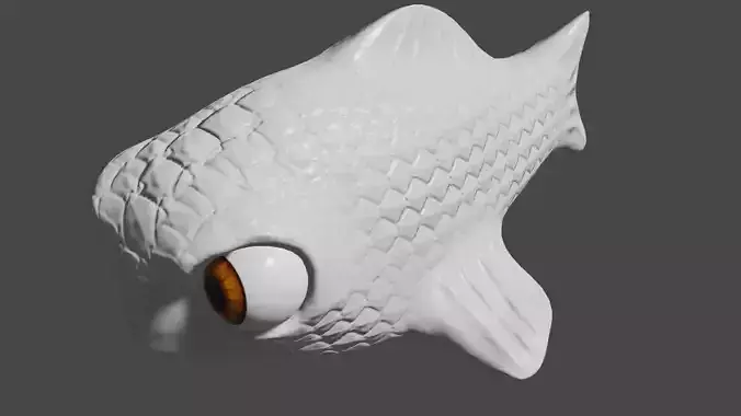 Low Polygon mesh Fish model