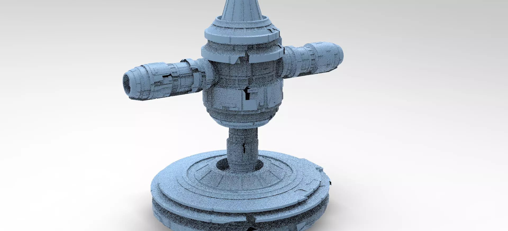 Moon Base Droid Relay Dome  3D model_0