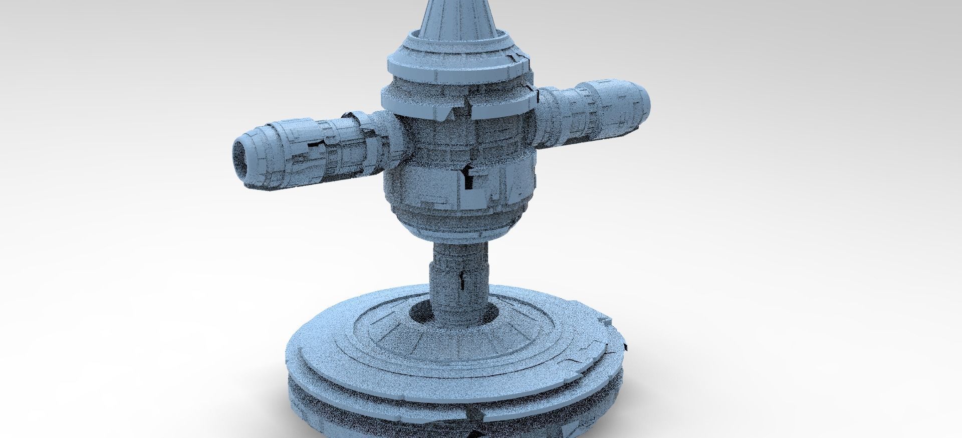 Moon Base Droid Relay Dome  3D model_1
