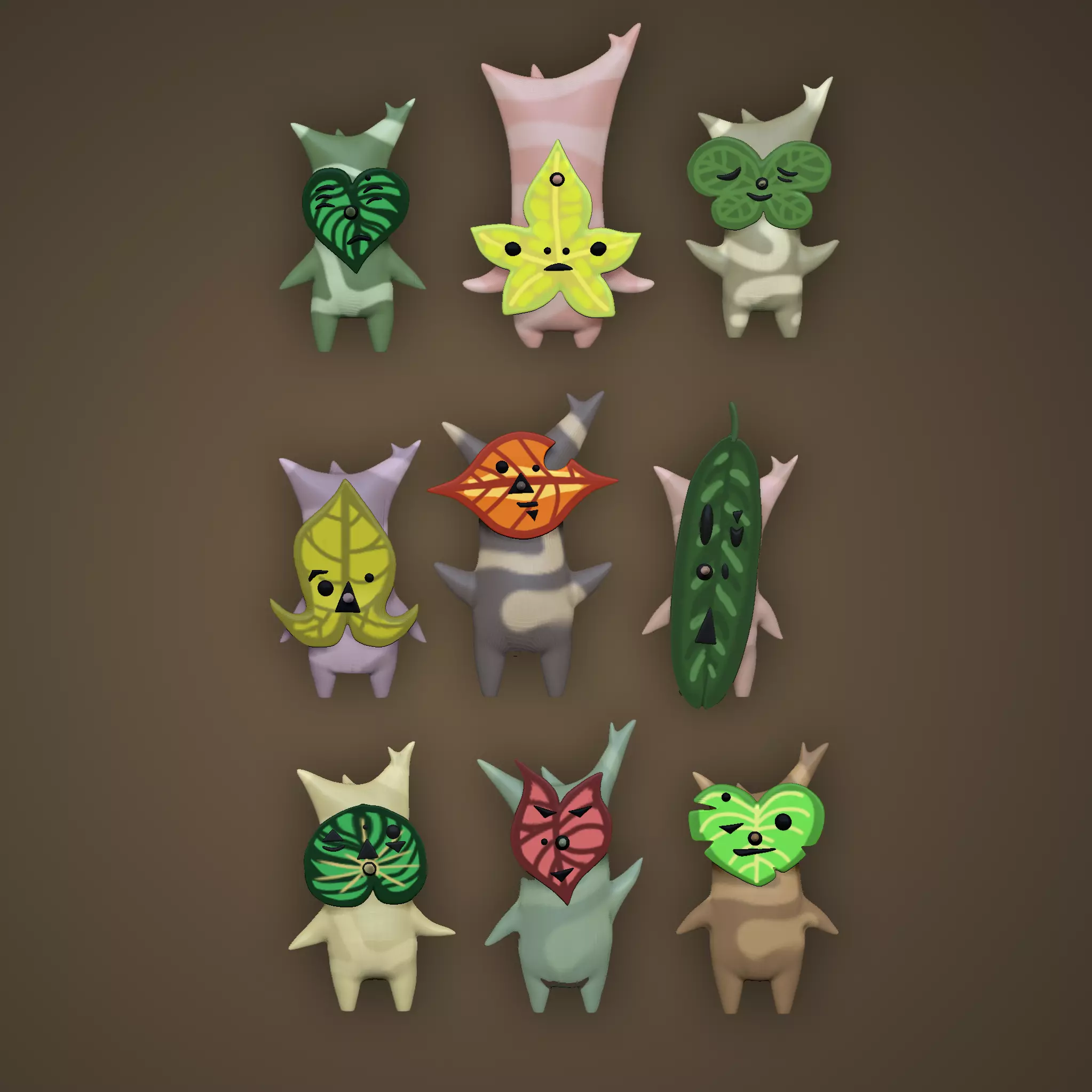 Koroks mini figures 3D print model_0