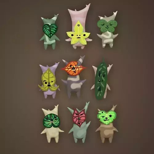 Koroks mini figures 3D print model
