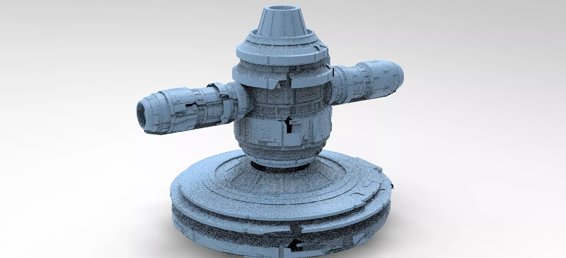 Moon Base Droid Relay Dome 2 3D model_0