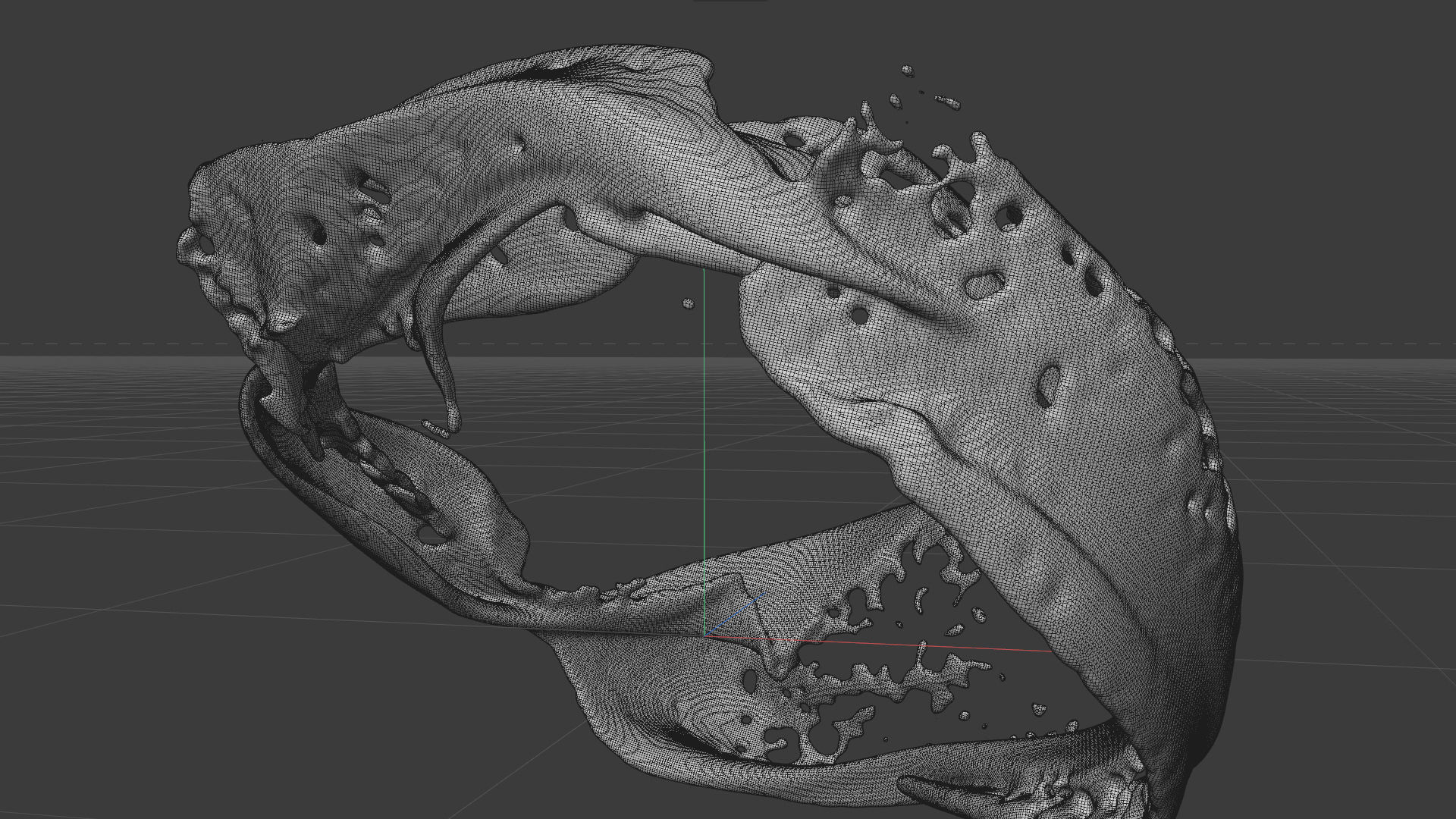 Water Circle Animated  3D model_3