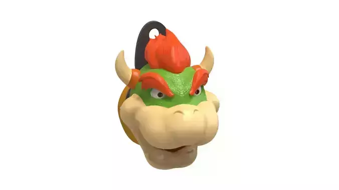 SCULPTED Bowser WALL KEYCHAIN HOLDER