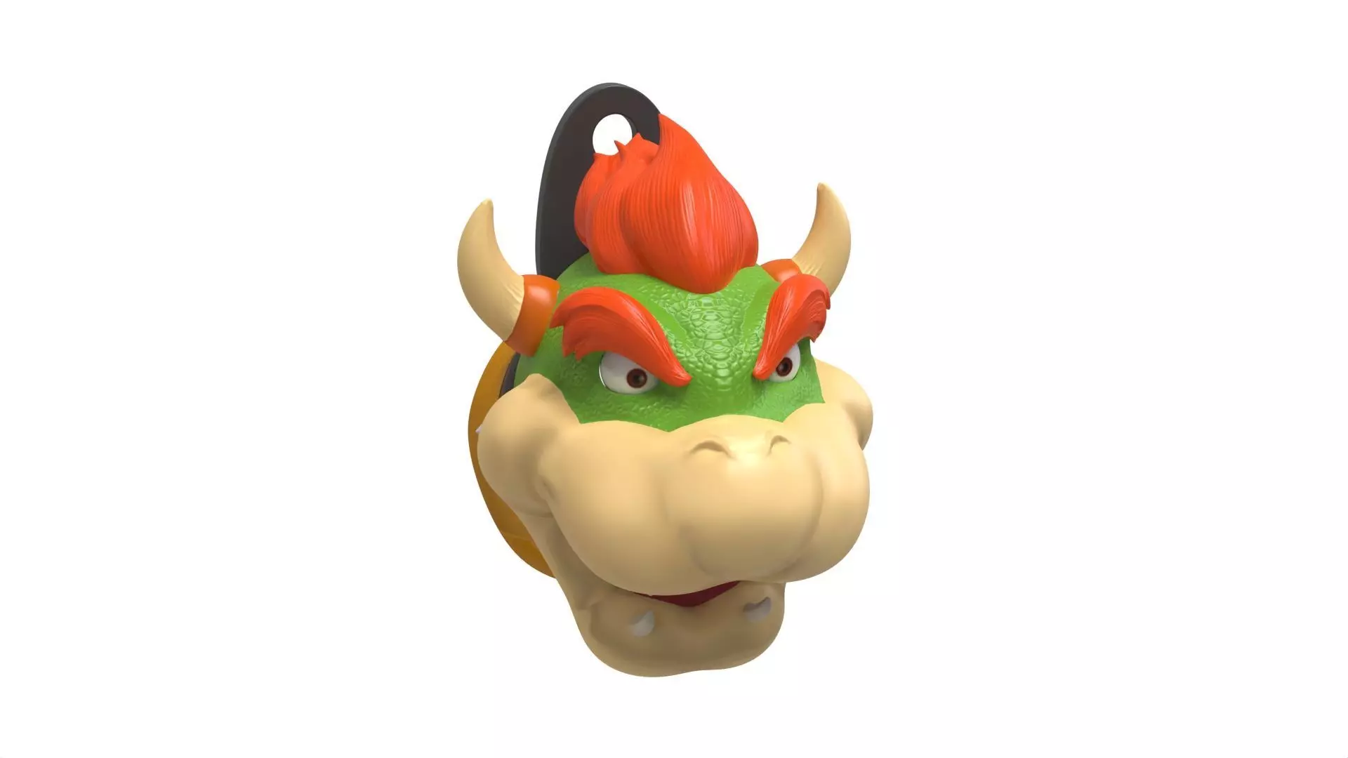 SCULPTED Bowser WALL KEYCHAIN HOLDER 3D print model_0