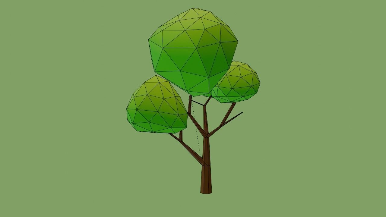 Tree Low Poly Free low-poly 3D model_4