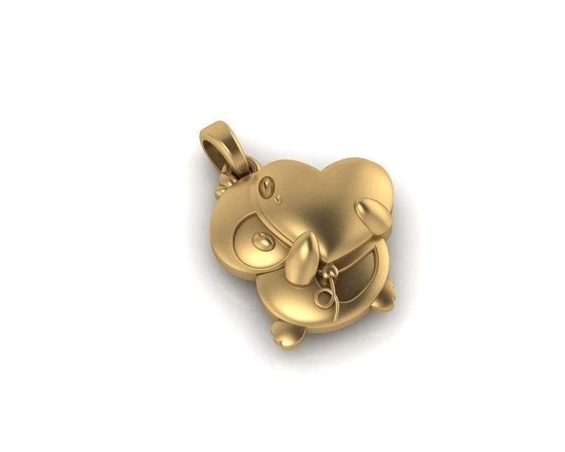 Penguin pendant 3D print model_1