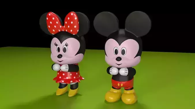 Mickey and Minnie Mouse 