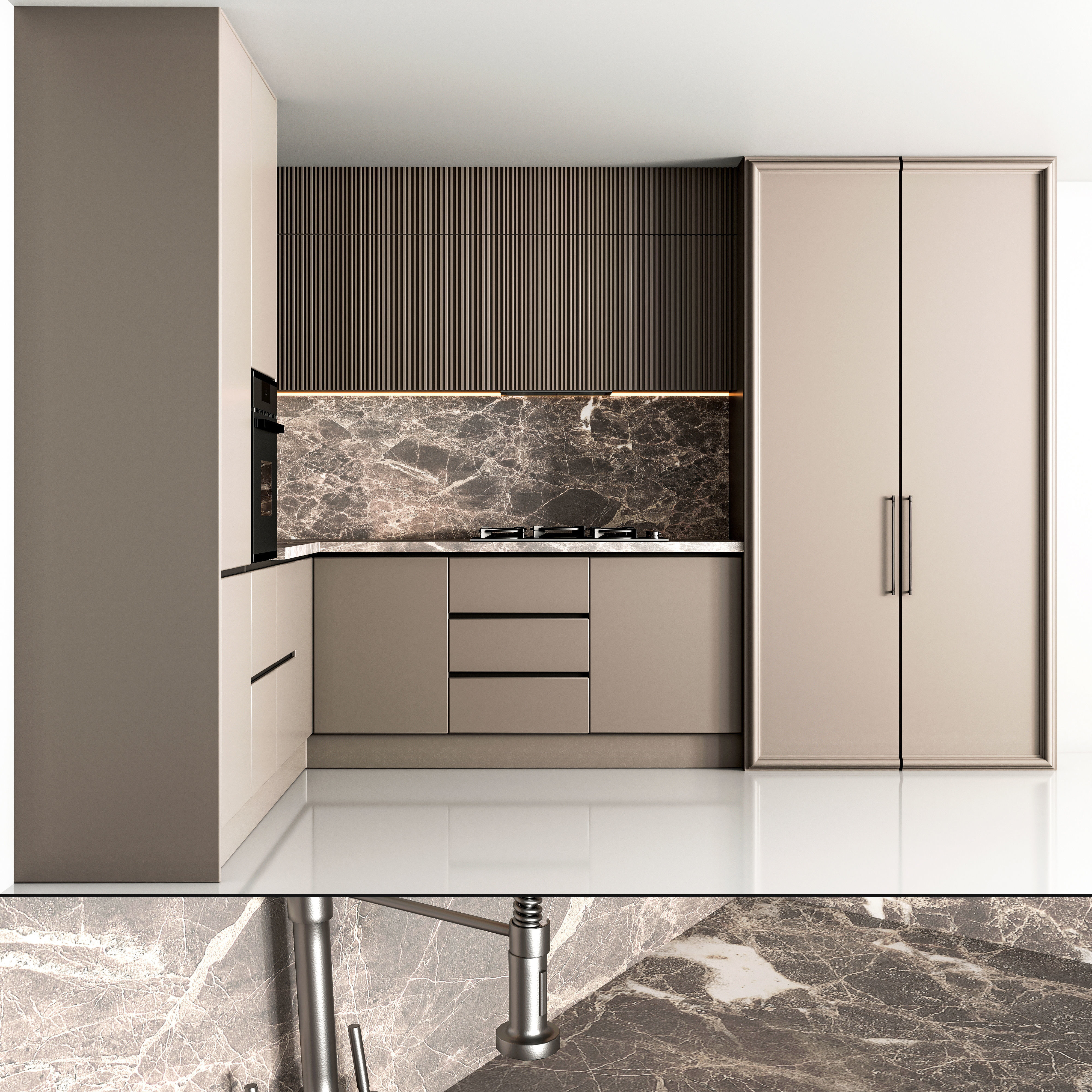 modern kitchen 07 3D model_1