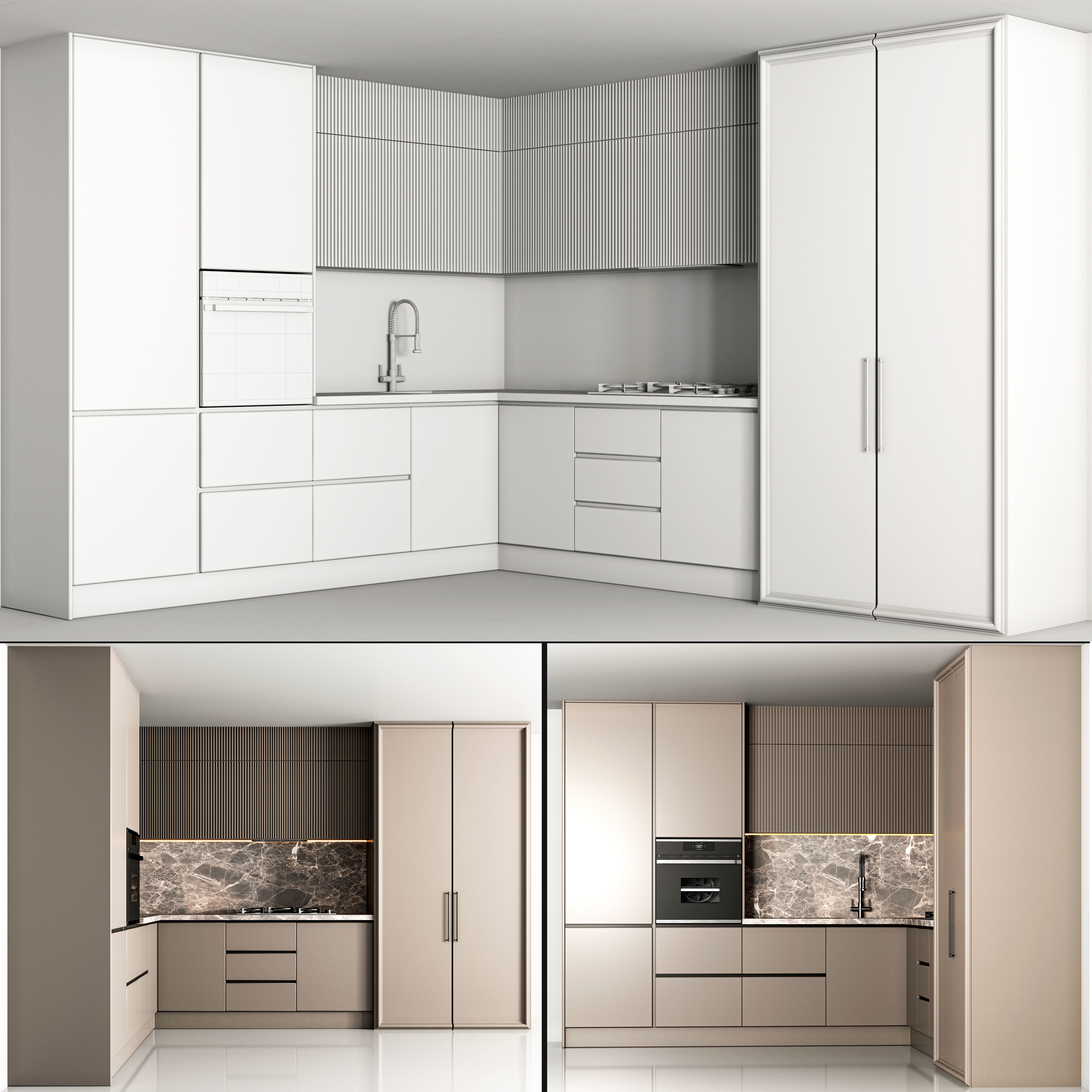 modern kitchen 07 3D model_5