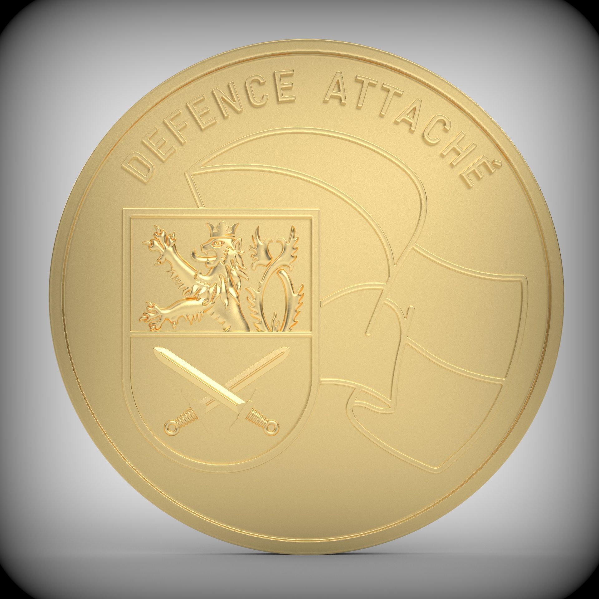 Lion Coin 3d Print Model 3D print model_11