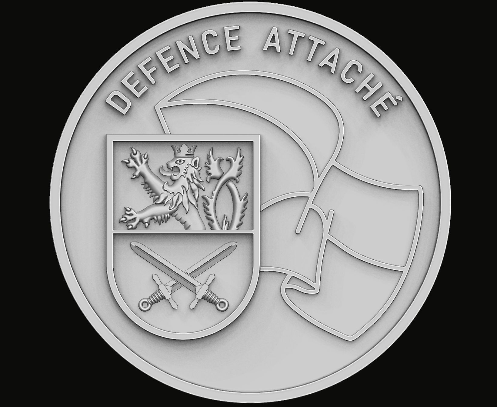 Lion Coin 3d Print Model 3D print model_4