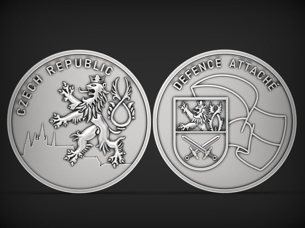 Lion Coin 3d Print Model 3D print model_1