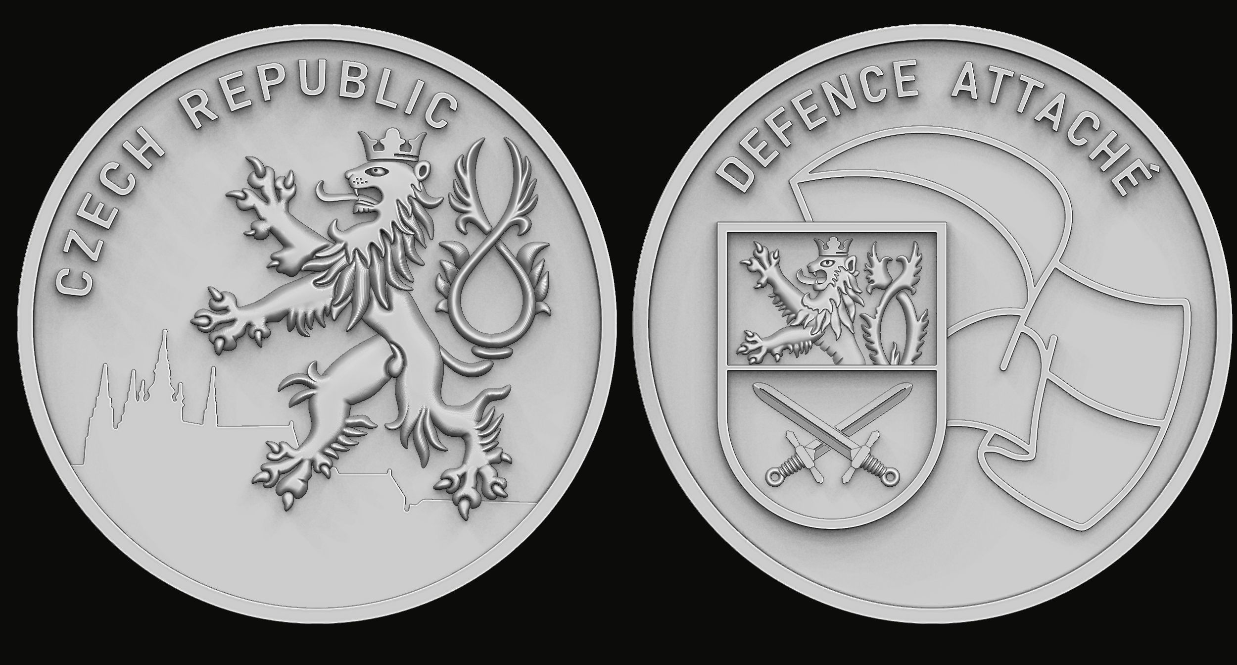 Lion Coin 3d Print Model 3D print model_5