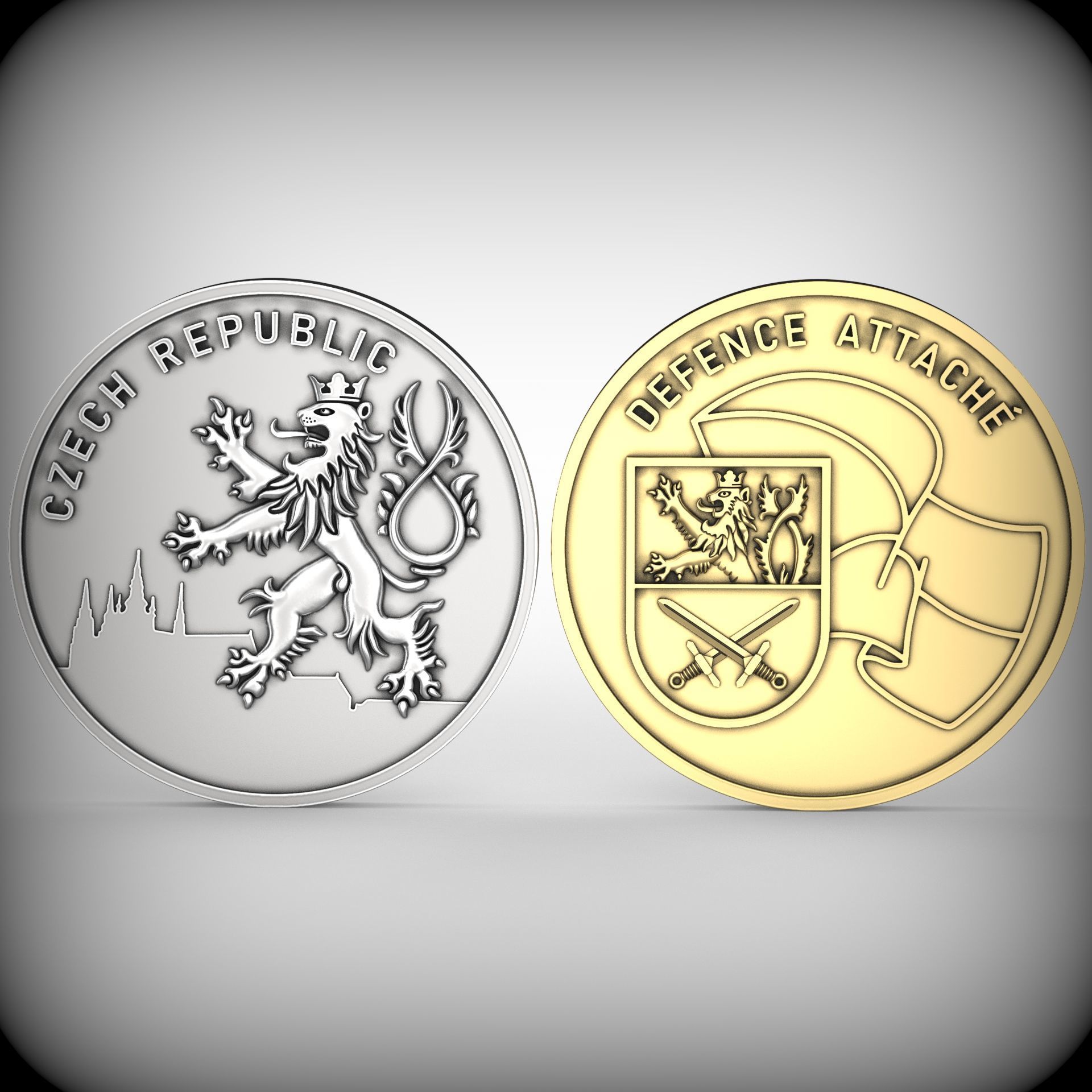 Lion Coin 3d Print Model 3D print model_2
