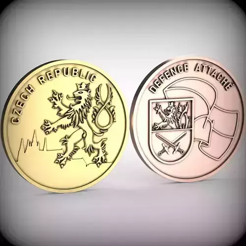 Lion Coin 3d Print Model