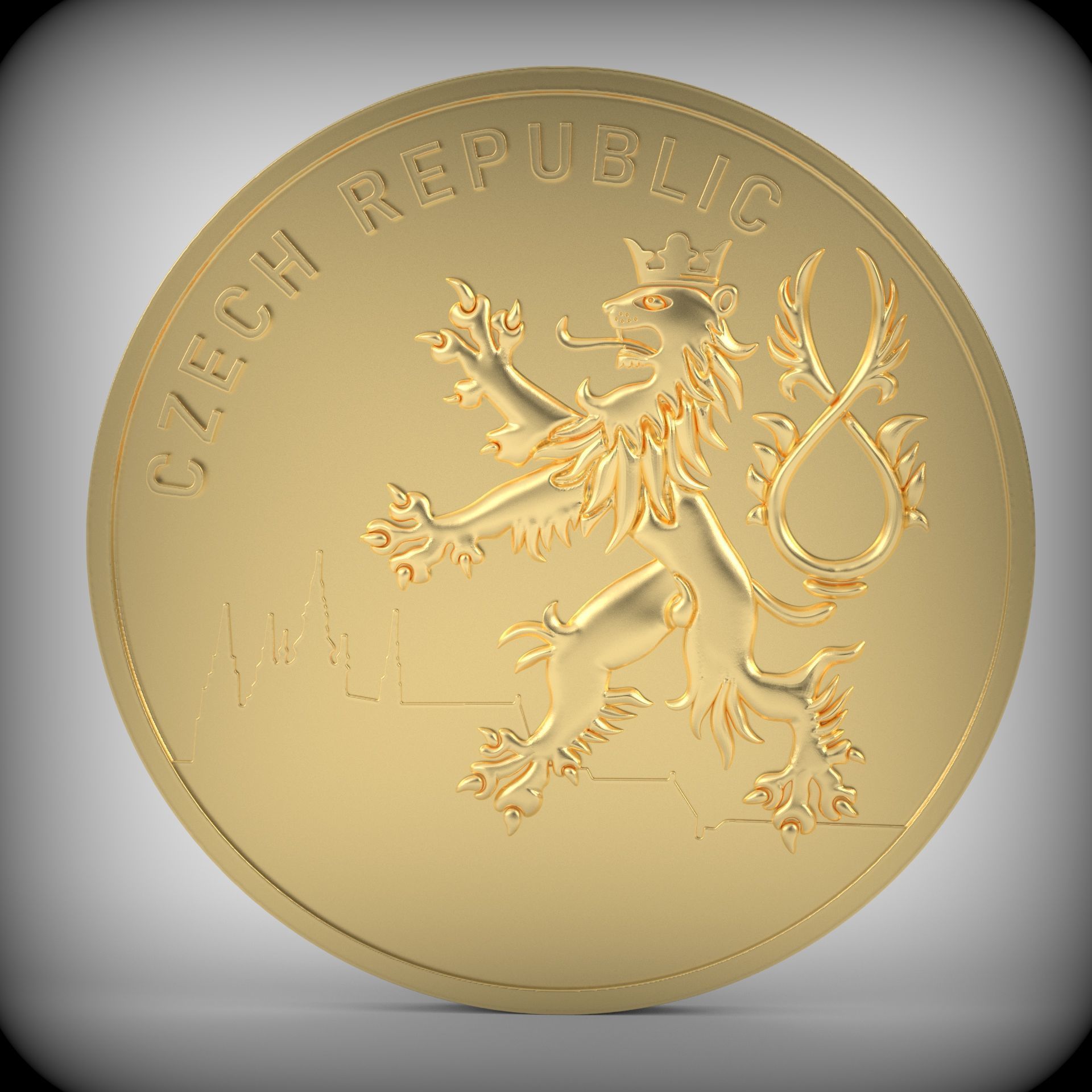 Lion Coin 3d Print Model 3D print model_9