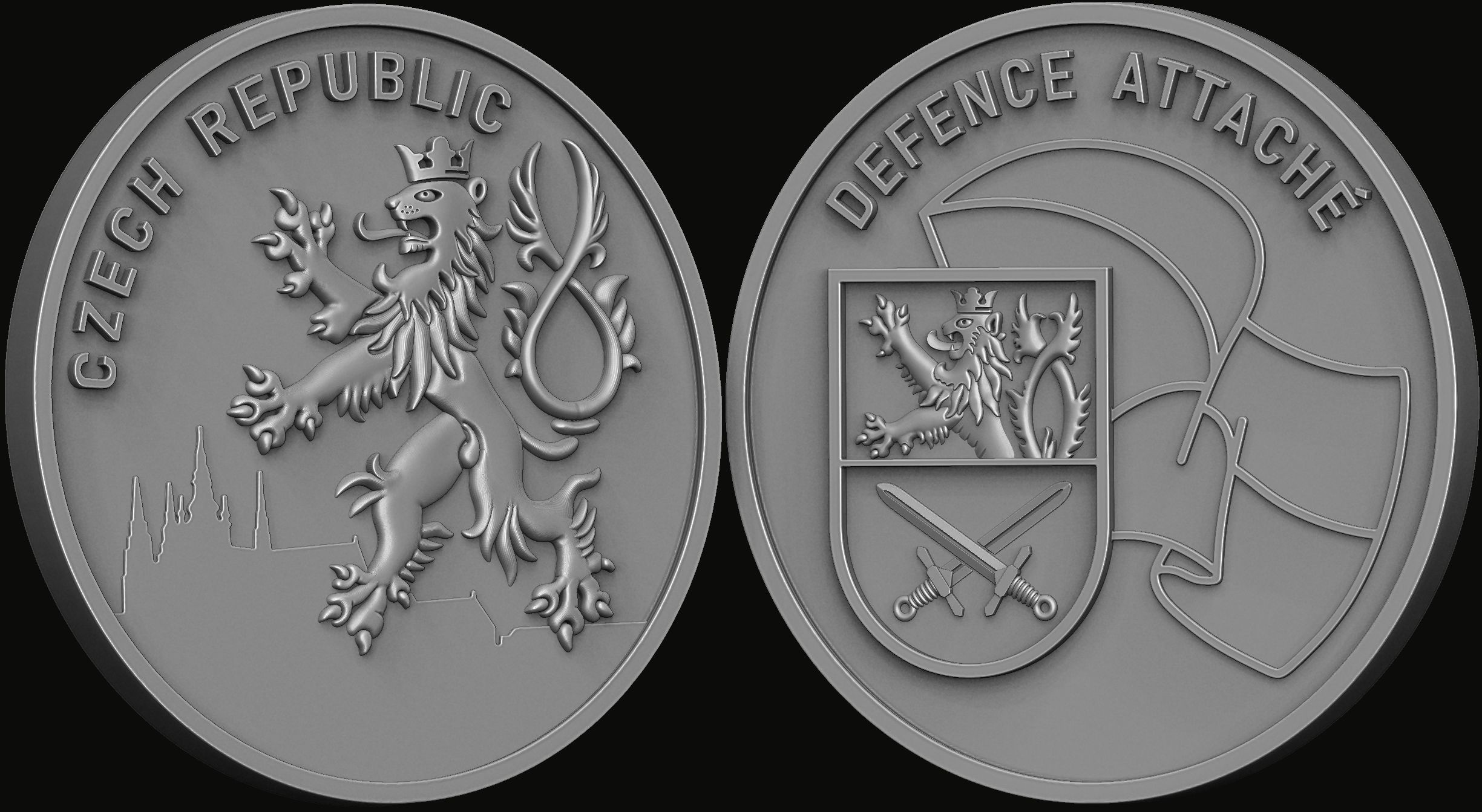 Lion Coin 3d Print Model 3D print model_6