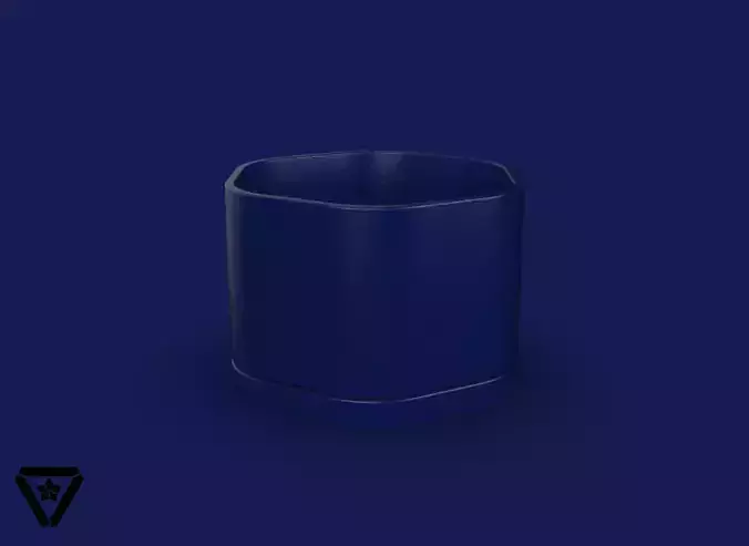 131 Random Geometry Bonsai Pot  V8 Yoko