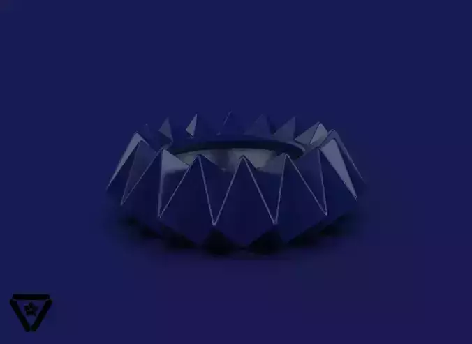 137 Facet Geometric Origami Bonsai Planter  V35  Alexa