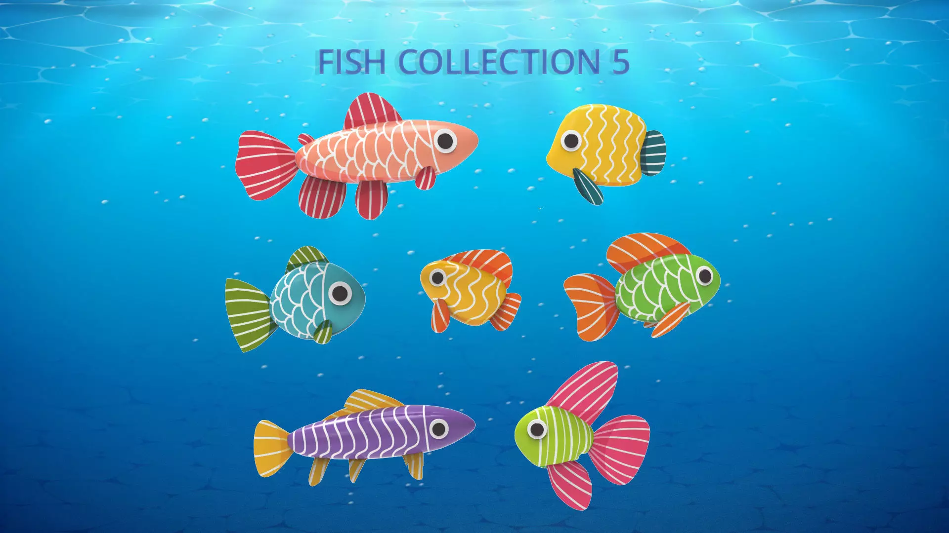 Fish Sea Collection 5 Low-poly 3D model_0