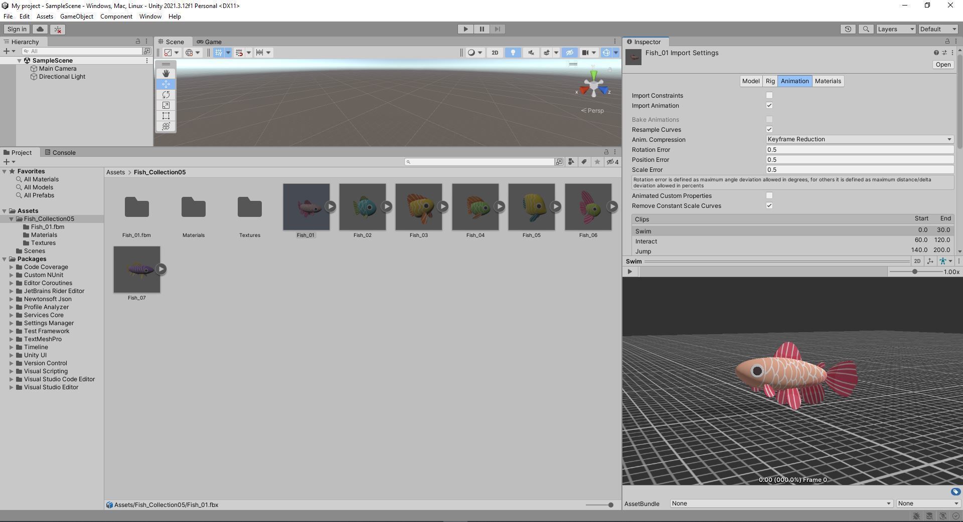 Fish Sea Collection 5 Low-poly 3D model_1