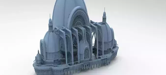 Fantasy Cathedral Steampunk Front 